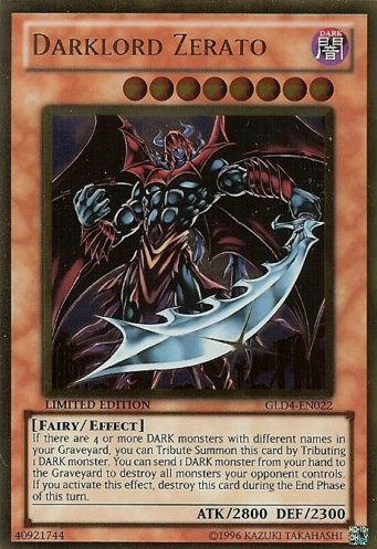Darklord Zerato [GLD4-EN022] Gold Rare | Odin's Place