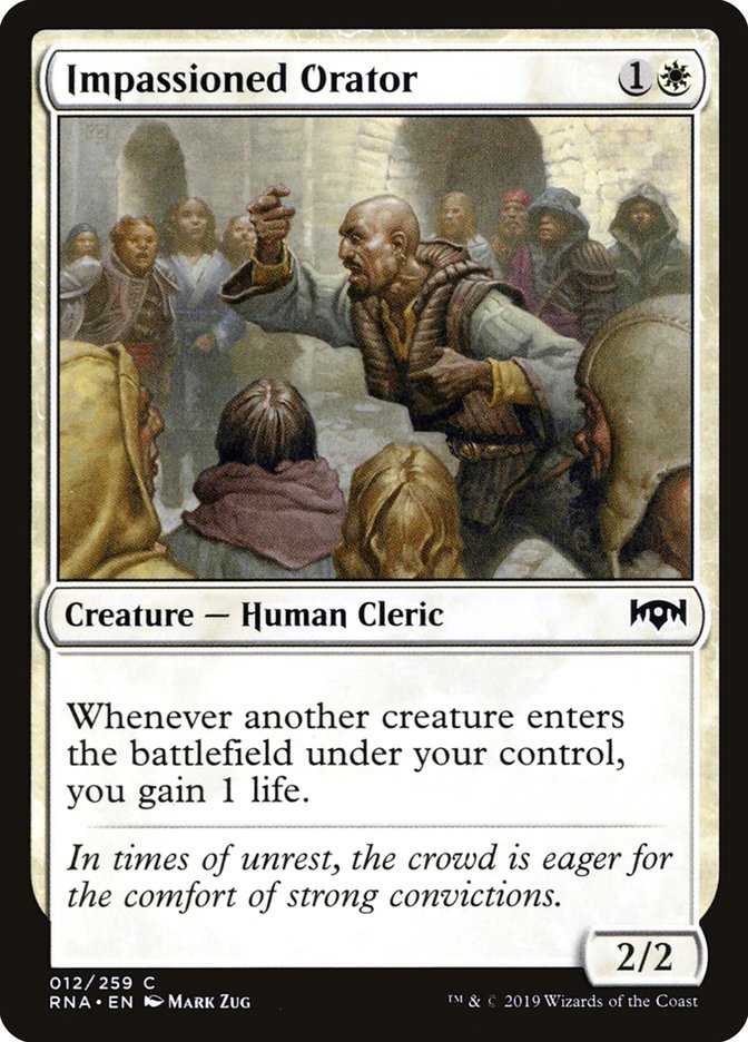 Impassioned Orator (12) [Ravnica Allegiance] | Odin's Place