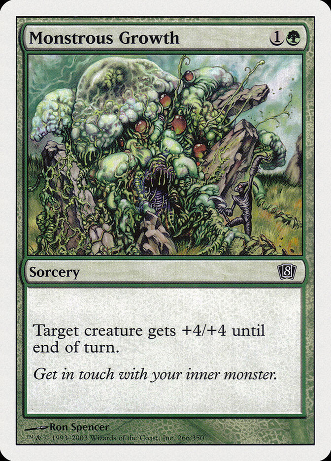 Monstrous Growth (266) [Eighth Edition] | Odin's Place