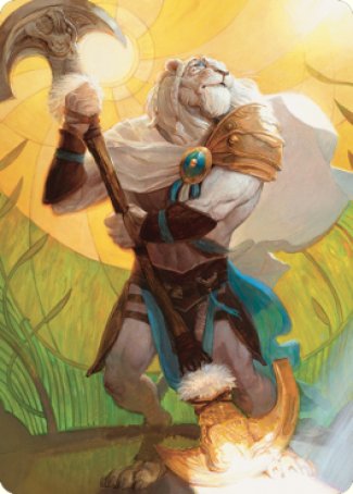 Ajani, Sleeper Agent Art Card [Dominaria United Art Series] | Odin's Place
