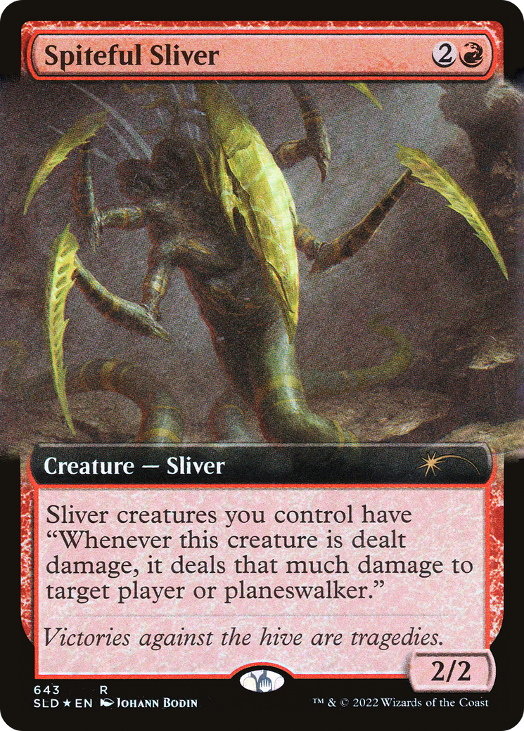 Spiteful Sliver (Extended Art) [Secret Lair Drop Promos] | Odin's Place