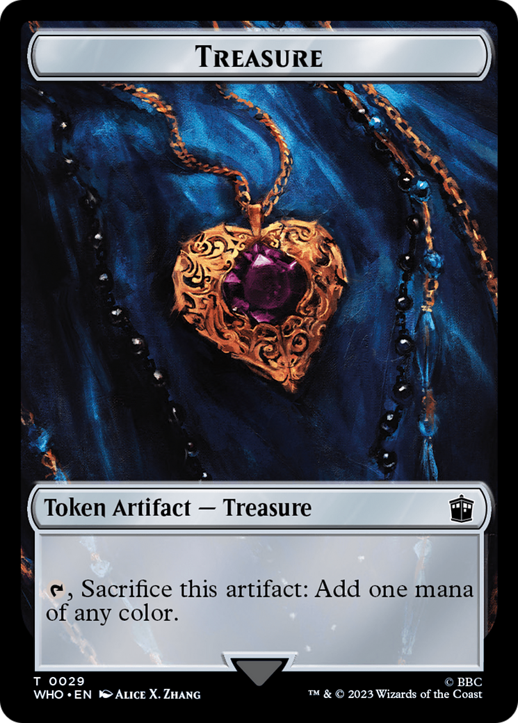Warrior // Treasure (0029) Double-Sided Token [Doctor Who Tokens] | Odin's Place