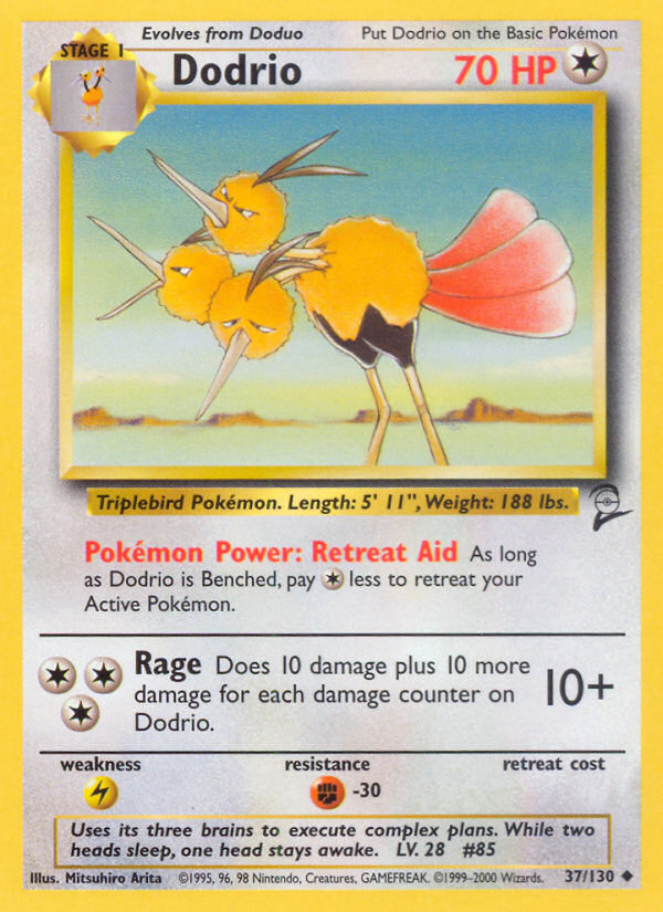 Dodrio (37/130) [Base Set 2] | Odin's Place