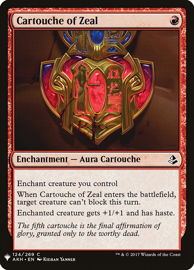 Cartouche of Zeal [Mystery Booster] | Odin's Place
