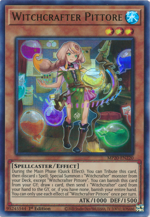 Witchcrafter Pittore [MP20-EN220] Ultra Rare | Odin's Place