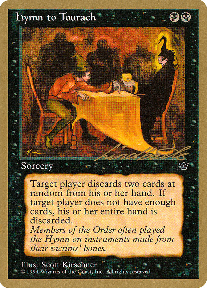 Hymn to Tourach (Table) (Leon Lindback) [Pro Tour Collector Set] | Odin's Place