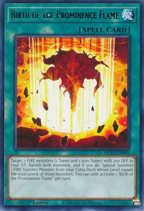 Birth of the Prominence Flame [MP22-EN098] Rare | Odin's Place