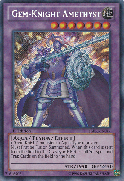 Gem-Knight Amethyst [HA06-EN047] Secret Rare | Odin's Place