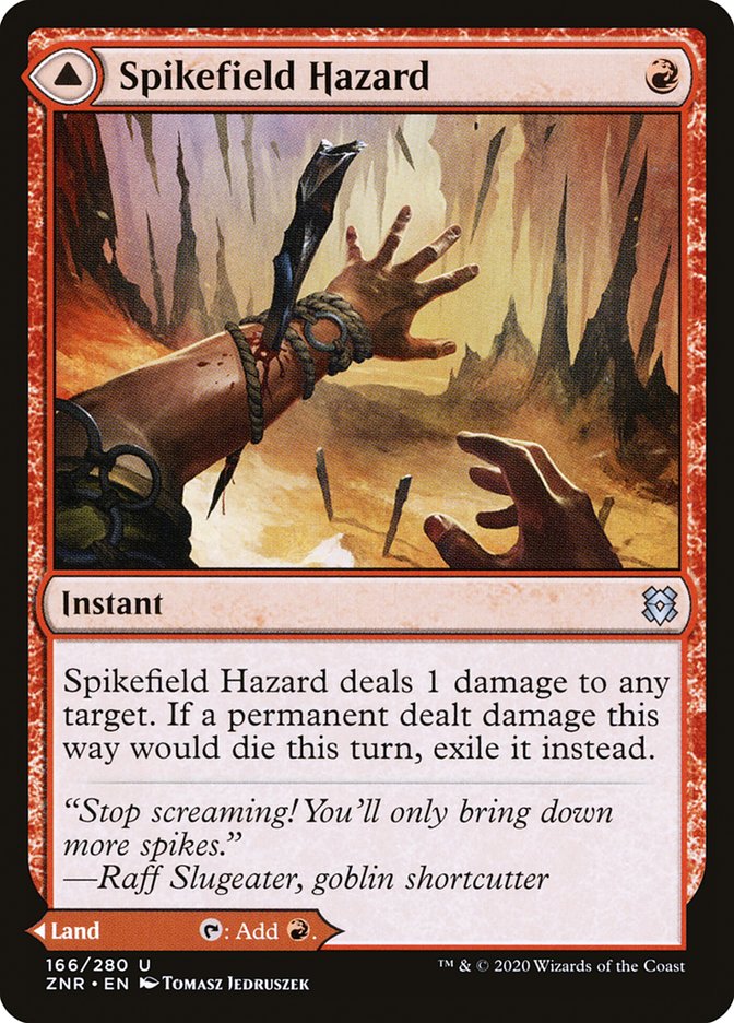 Spikefield Hazard // Spikefield Cave [Zendikar Rising] | Odin's Place