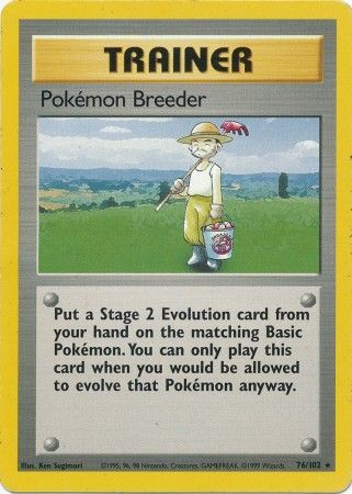 Pokemon Breeder (76/102) [Base Set Unlimited] | Odin's Place