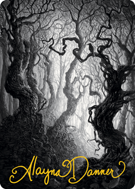 Forest 2 Art Card (Gold-Stamped Signature) [Innistrad: Midnight Hunt Art Series] | Odin's Place