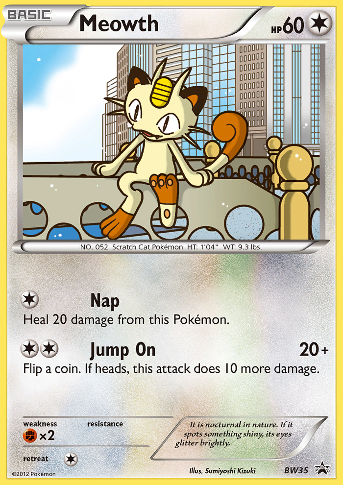 Meowth (BW35) [Black & White: Black Star Promos] | Odin's Place