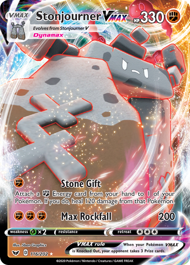 Stonjourner VMAX (116/202) [Sword & Shield: Base Set] | Odin's Place
