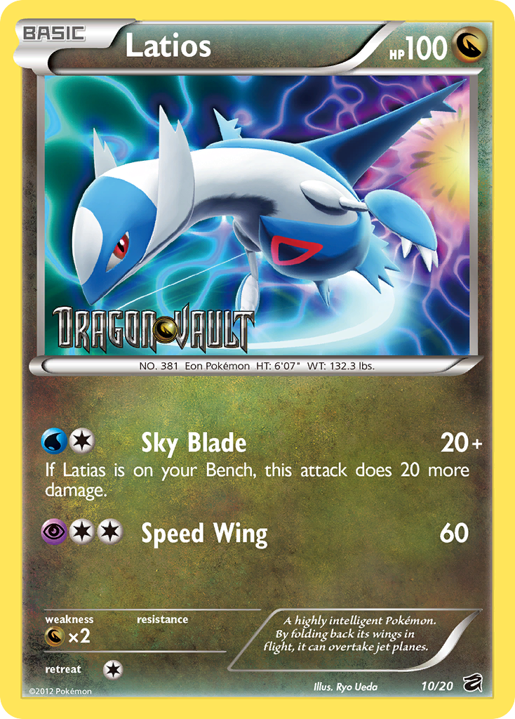 Latios (10/20) (Blister Exclusive) [Black & White: Dragon Vault] | Odin's Place