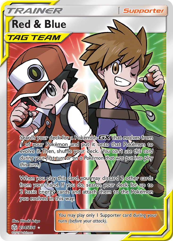 Red & Blue (234/236) [Sun & Moon: Cosmic Eclipse] | Odin's Place
