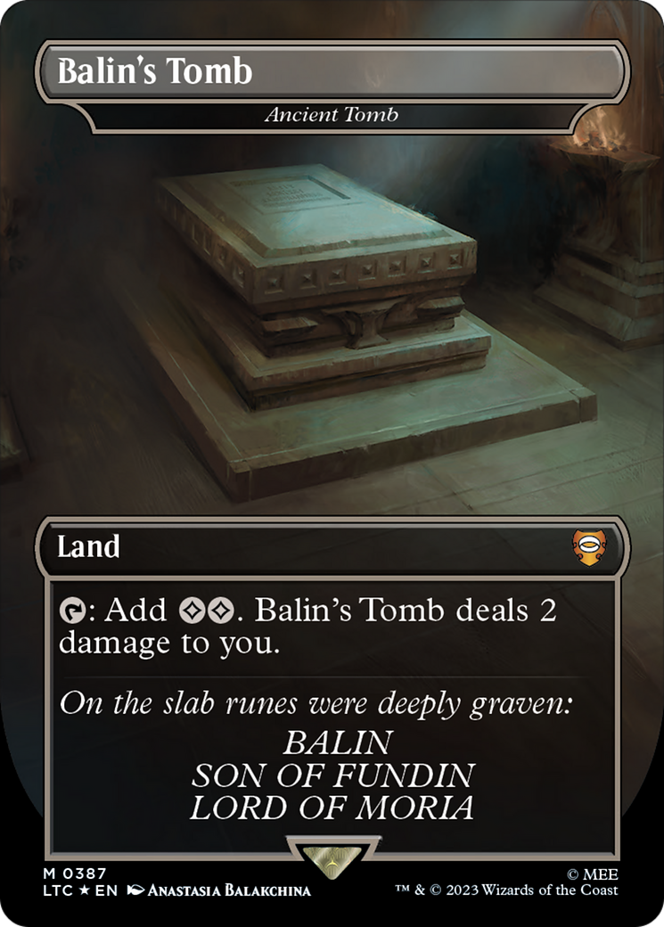 Balin's Tomb - Ancient Tomb (Surge Foil Realms and Relics) [The Lord of the Rings: Tales of Middle-Earth Commander] | Odin's Place
