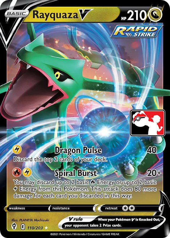 Rayquaza V (110/203) [Prize Pack Series One] | Odin's Place