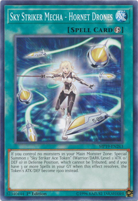 Sky Striker Mecha - Hornet Drones [MP19-EN263] Common | Odin's Place
