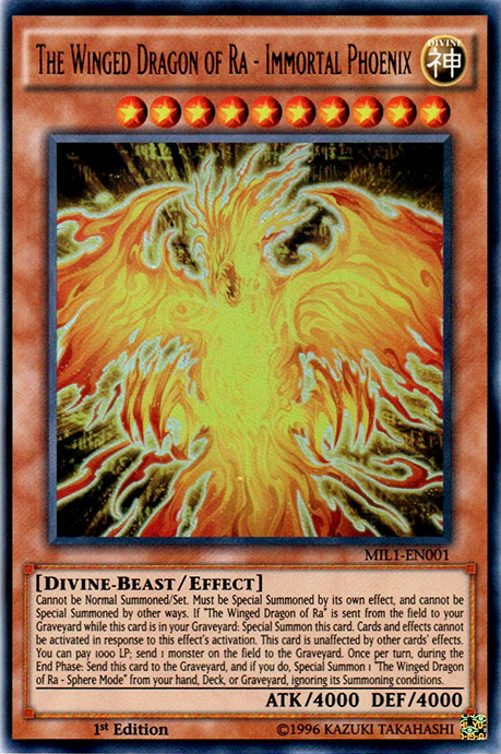 The Winged Dragon of Ra - Immortal Phoenix [MIL1-EN001] Ultra Rare | Odin's Place