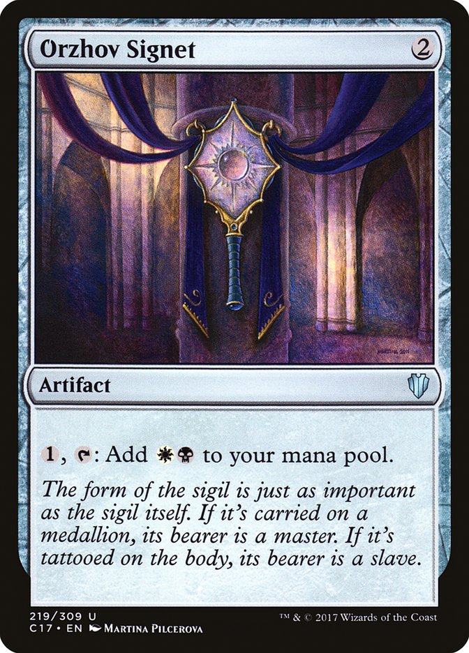 Orzhov Signet (219) [Commander 2017] | Odin's Place