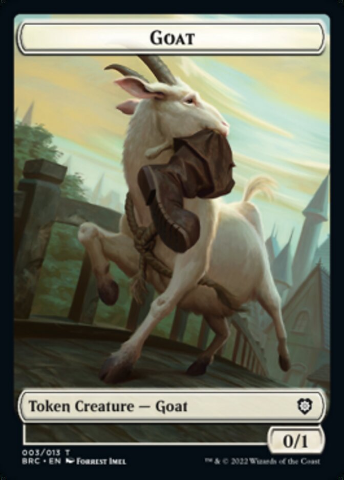 Construct (008) // Goat Double-Sided Token [The Brothers' War Commander Tokens] | Odin's Place