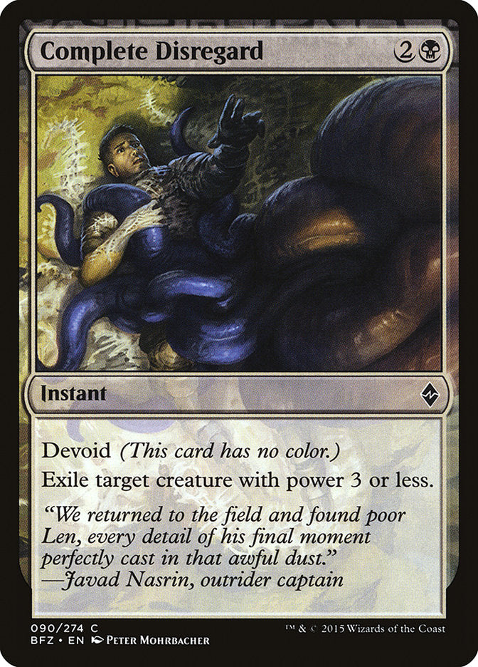 Complete Disregard (90) [Battle for Zendikar] | Odin's Place