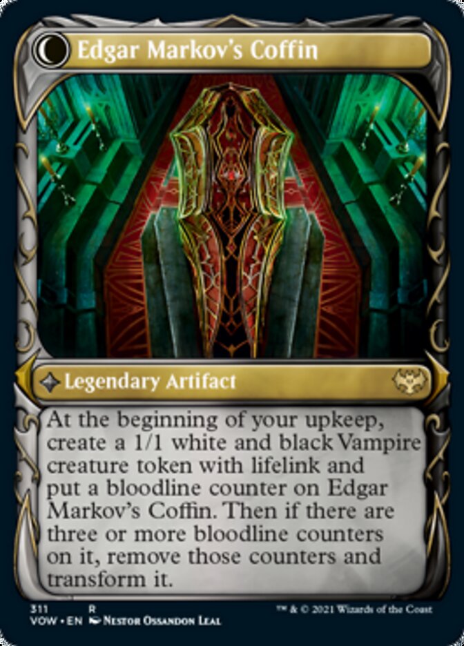 Edgar, Charmed Groom // Edgar Markov's Coffin (Showcase Fang Frame) [Innistrad: Crimson Vow] | Odin's Place