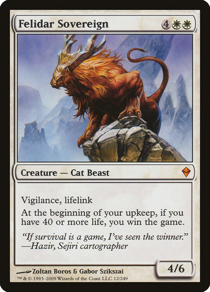 Felidar Sovereign (12) [Zendikar] | Odin's Place