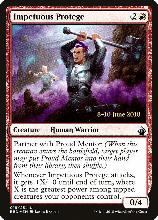 Impetuous Protege (19) [Battlebond Prerelease Promos] | Odin's Place