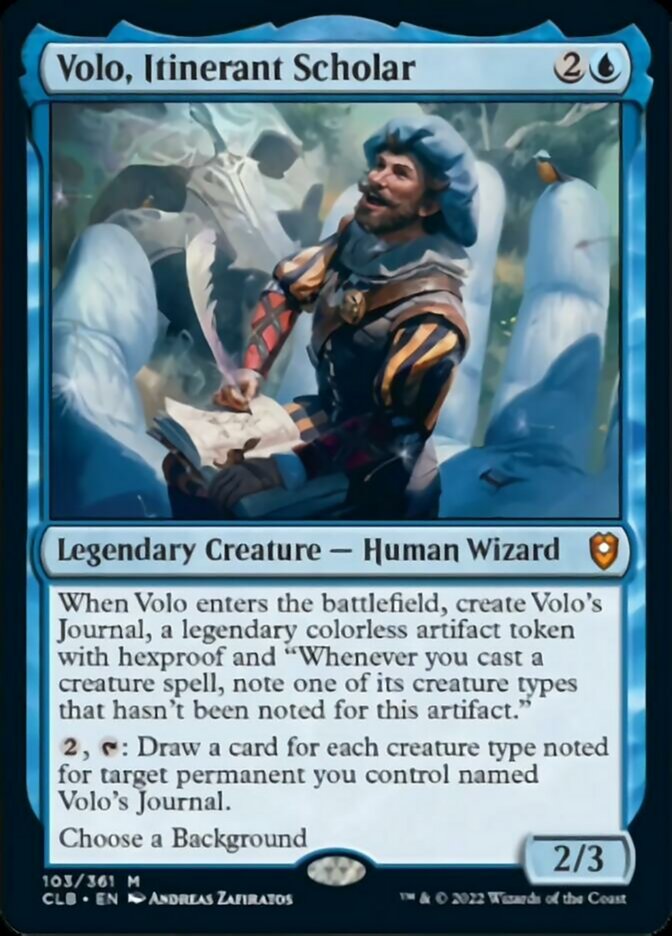 Volo, Itinerant Scholar [Commander Legends: Battle for Baldur's Gate] | Odin's Place