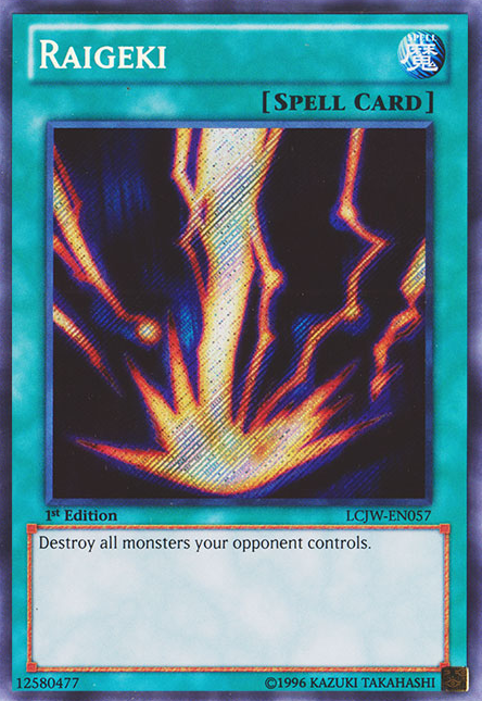 Raigeki [LCJW-EN057] Secret Rare | Odin's Place