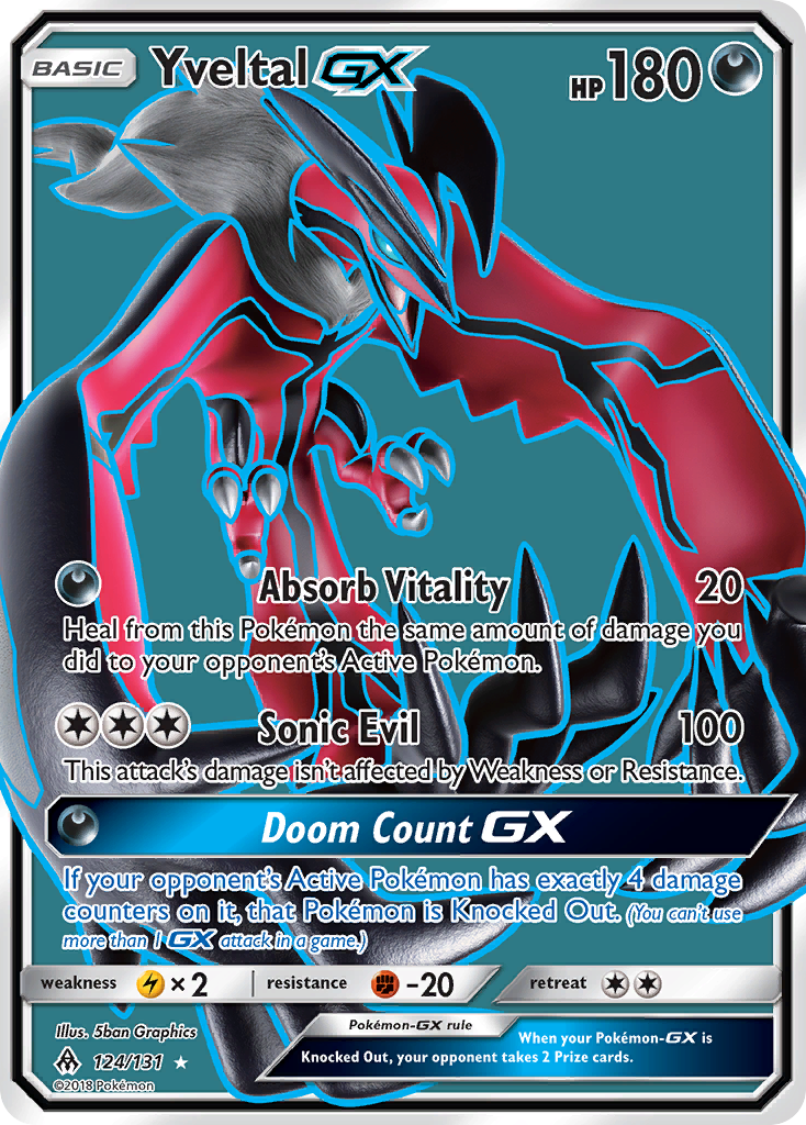 Yveltal GX (124/131) [Sun & Moon: Forbidden Light] | Odin's Place