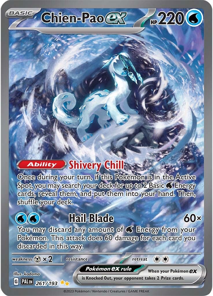 Chien-Pao ex (261/193) [Scarlet & Violet: Paldea Evolved] | Odin's Place