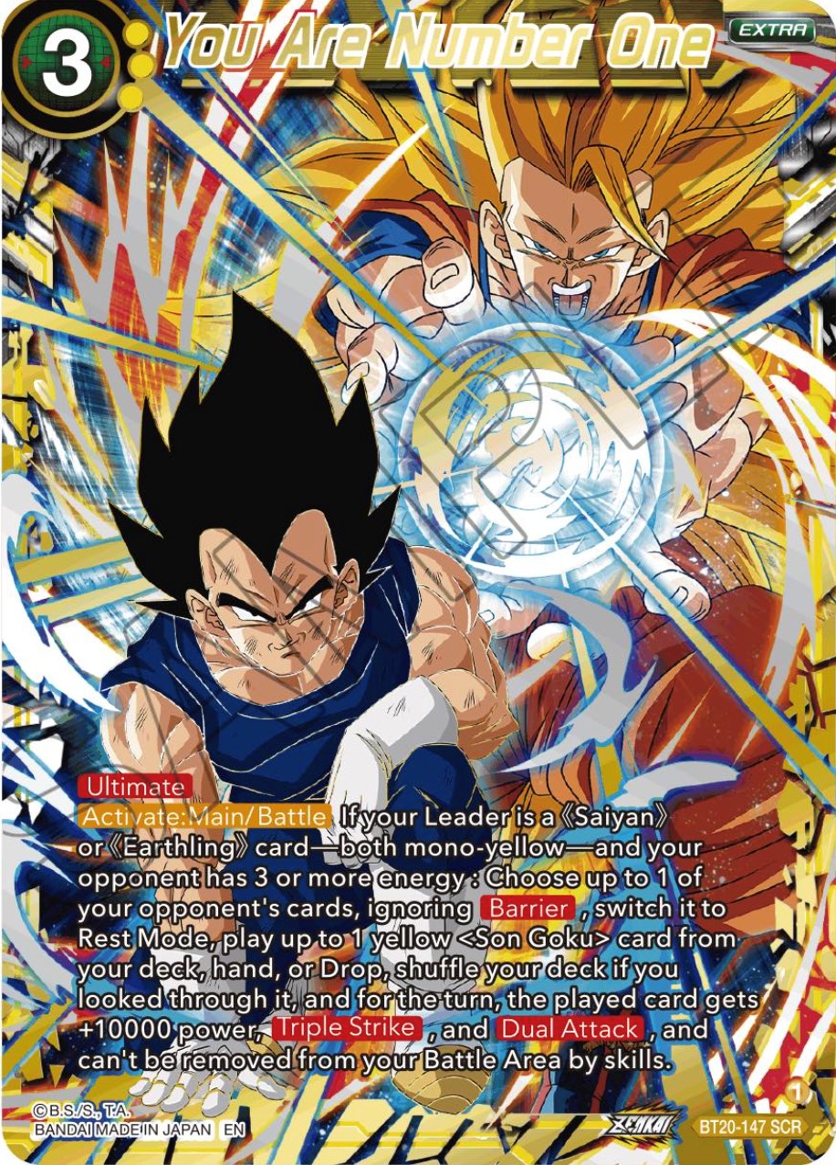 You Are Number One (Alternate Art) (BT20-147) [Power Absorbed] | Odin's Place