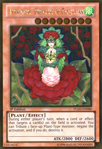 Tytannial, Princess of Camellias [PGLD-EN088] Gold Rare | Odin's Place
