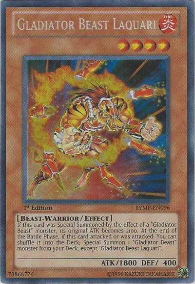 Gladiator Beast Laquari [RYMP-EN096] Secret Rare | Odin's Place