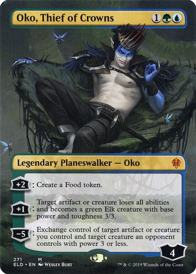 Oko, Thief of Crowns (Borderless) [Throne of Eldraine] | Odin's Place