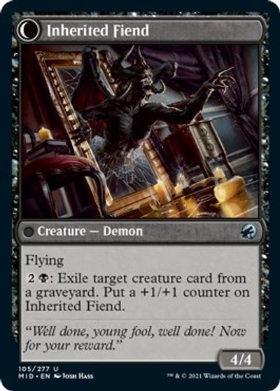 Heirloom Mirror // Inherited Fiend [Innistrad: Midnight Hunt] | Odin's Place
