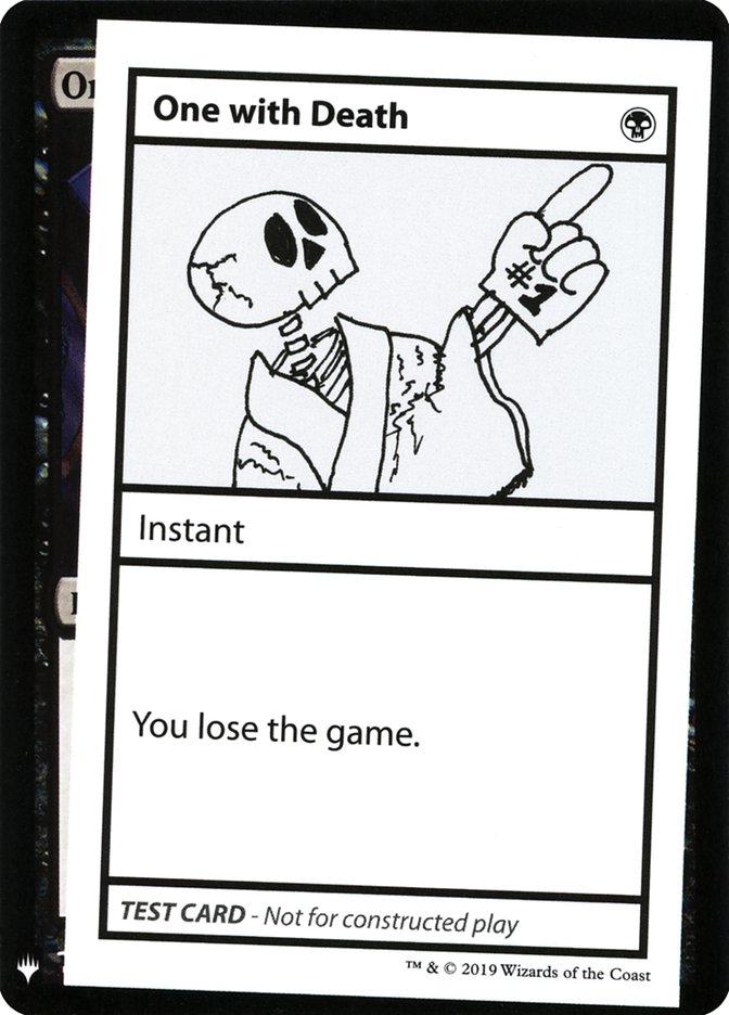 One with Death [Mystery Booster Playtest Cards] | Odin's Place