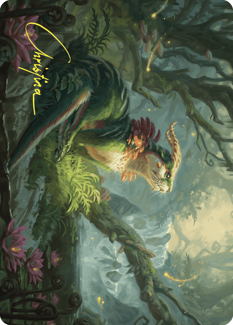 Elusive Otter Art Card (Gold-Stamped Signature) [Wilds of Eldraine Art Series] | Odin's Place