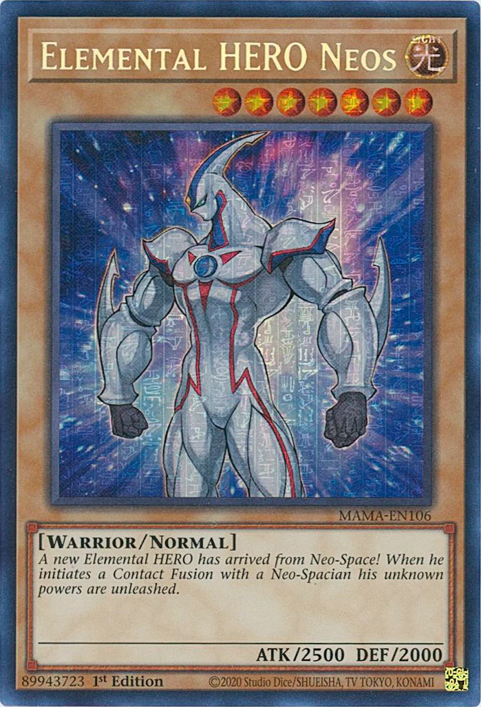 Elemental HERO Neos [MAMA-EN106] Ultra Pharaoh's Rare | Odin's Place