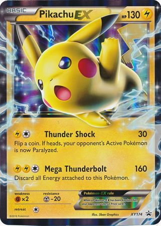 Pikachu EX (XY174) (Jumbo Card) [XY: Black Star Promos] | Odin's Place