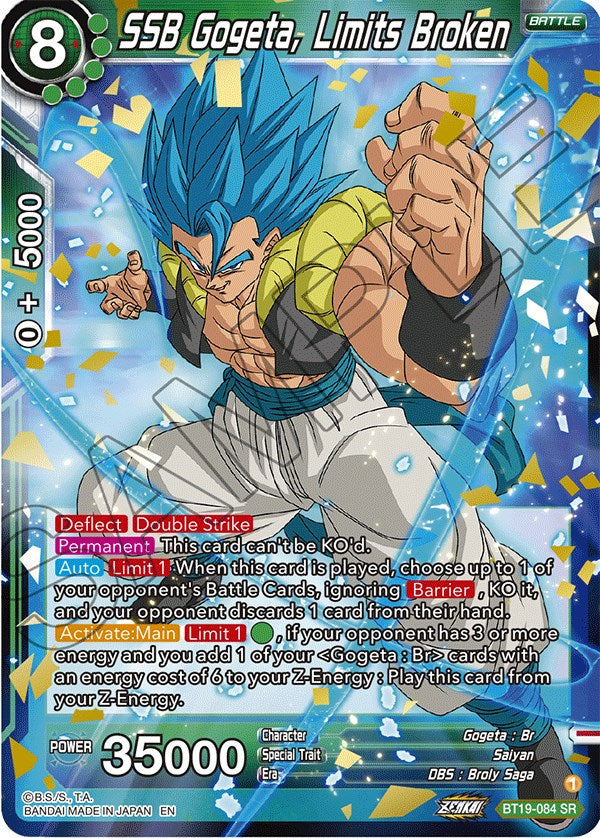 SSB Gogeta, Limits Broken (BT19-084) [Fighter's Ambition] | Odin's Place