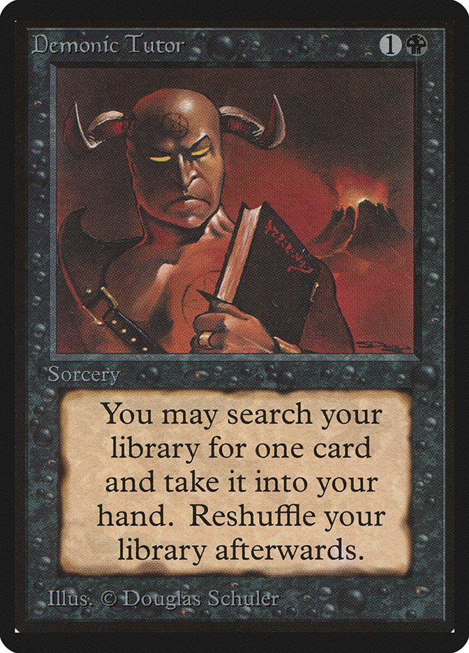 Demonic Tutor (105) [Beta Edition] | Odin's Place