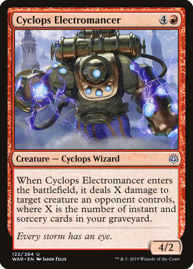 Cyclops Electromancer (122) [War of the Spark] | Odin's Place