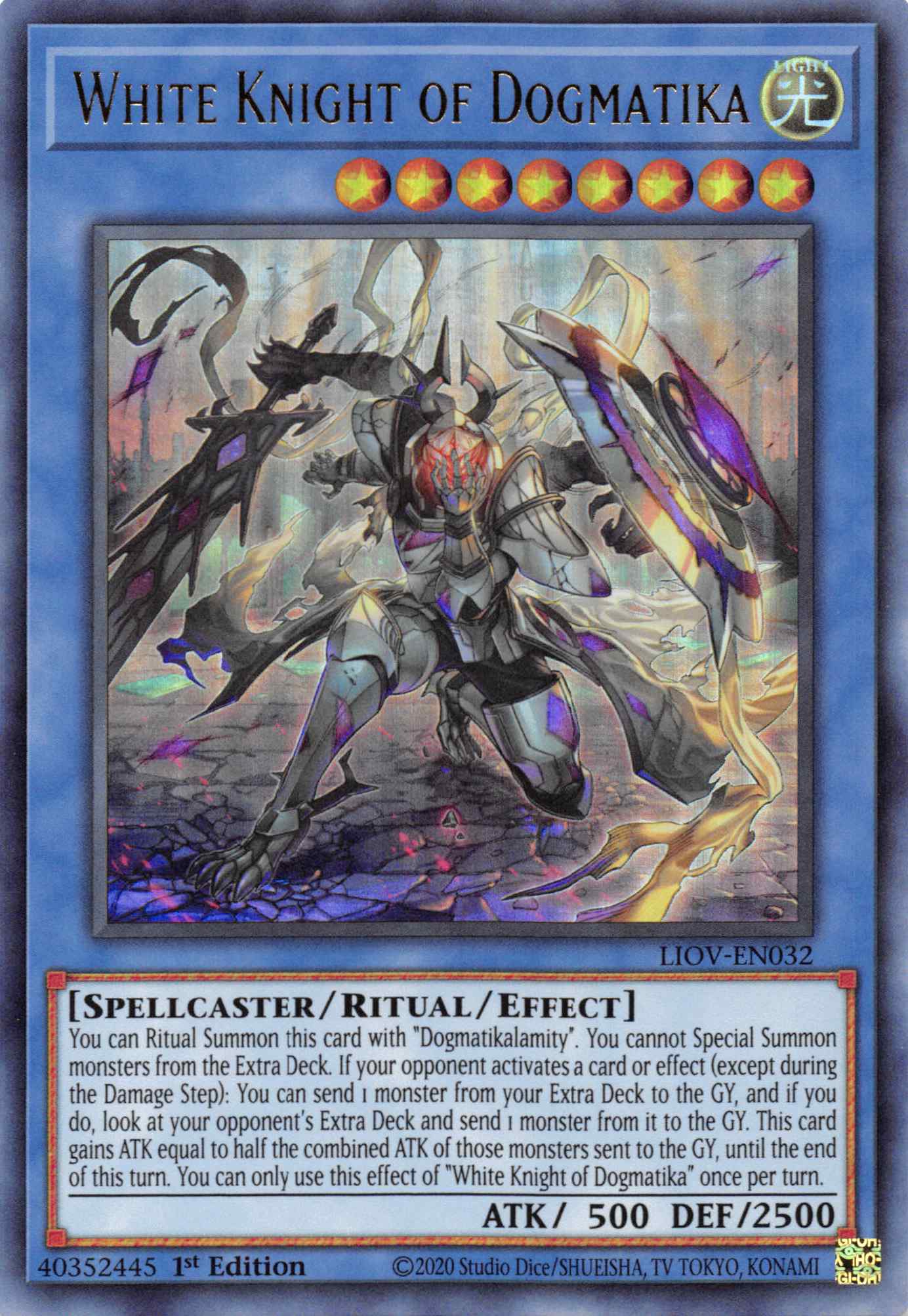 White Knight of Dogmatika [LIOV-EN032] Ultra Rare | Odin's Place