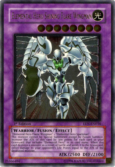 Elemental Hero Shining Flare Wingman [EEN-EN036] Ultimate Rare | Odin's Place