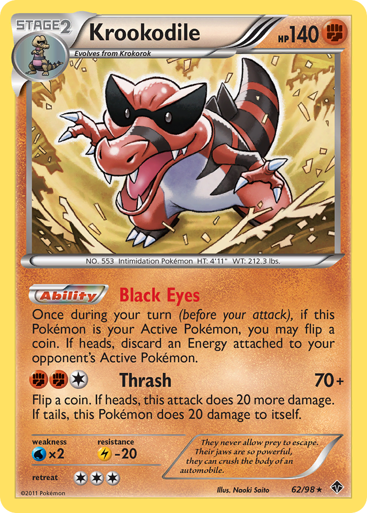 Krookodile (62/98) [Black & White: Emerging Powers] | Odin's Place
