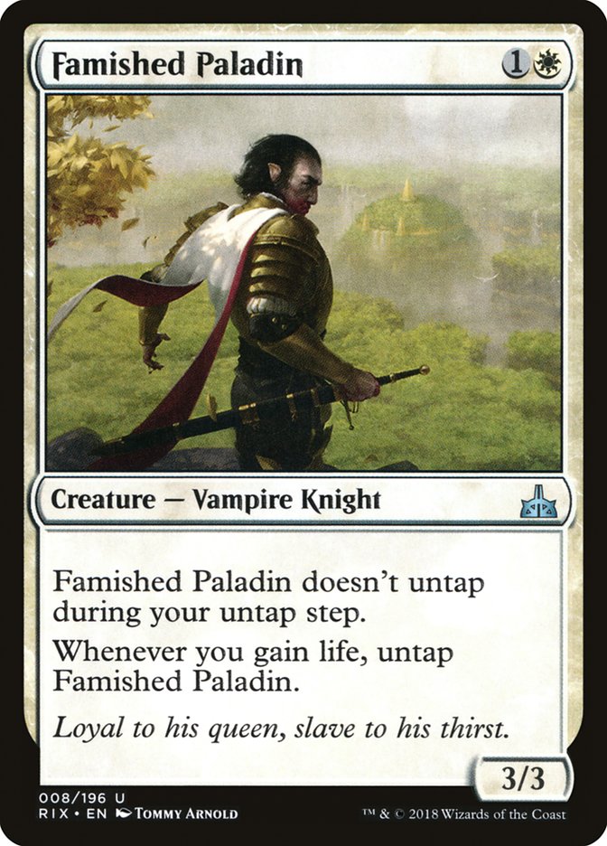 Famished Paladin (8) [Rivals of Ixalan] | Odin's Place