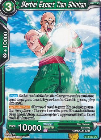 Martial Expert Tien Shinhan (BT2-083) [Union Force] | Odin's Place